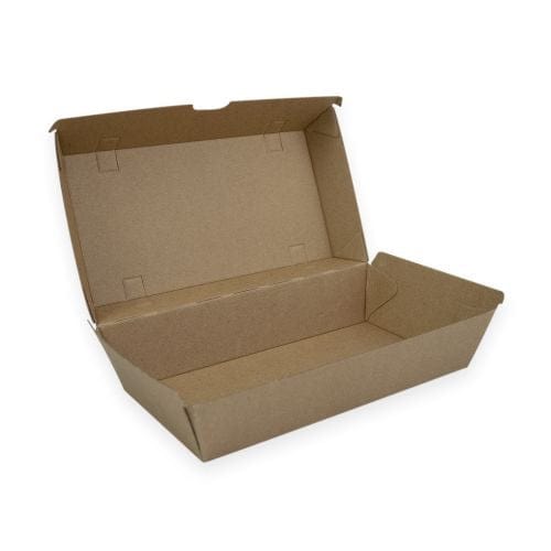 Sustain Disposable Food Packaging Carton of 200 Sustain Snack Box Large Brown