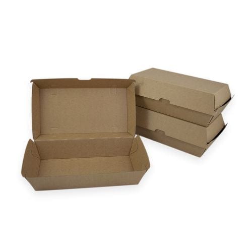 Sustain Disposable Food Packaging Carton of 200 Sustain Snack Box Large Brown