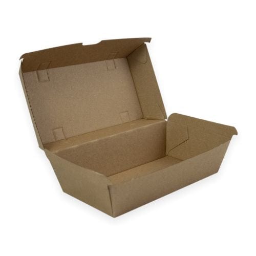 Sustain Disposable Food Packaging Carton of 200 Sustain Snack Box Regular Brown
