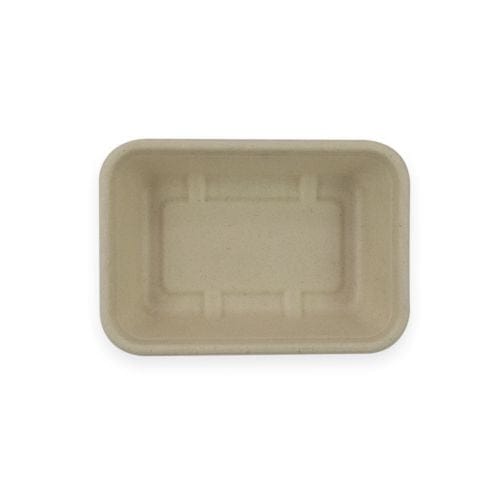 Sustain Disposable Food Packaging Carton of 500 Sustain Sugarcane Rectangular Container Natural 500ml