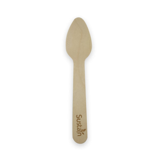 Sustain Bags & Takeaway Sustain Wooden Teaspoon 110mm