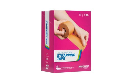 FastAid First Aid Consumables T2, Sports Strapping Tape, Hand Tearable, 5cm x 10m