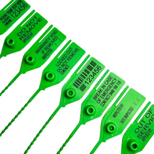 Tamper Evident Tamper Evident Plastic Light Break Security Seal (GREEN)
