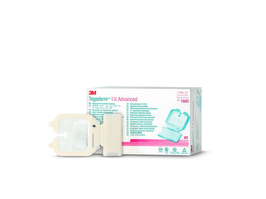 Tegaderm I.V. Advanced Securement Dressing 1683 Peripheral 6.5cm x 7cm
