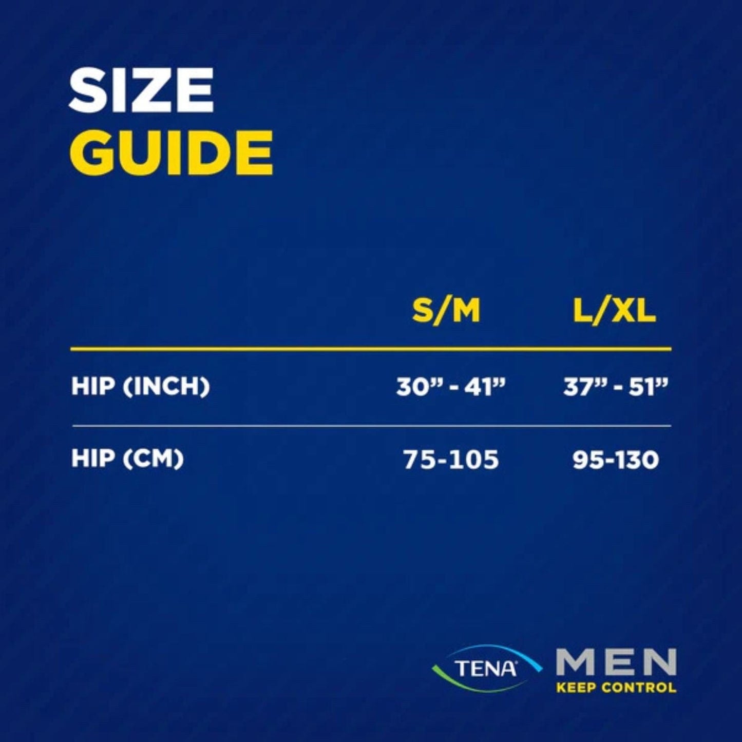 Tena Men Active Fit Pants Plus - Large / X-Large Navy
