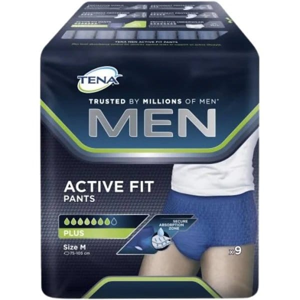 Tena Men Active Fit Pants Plus - Small / Medium Navy