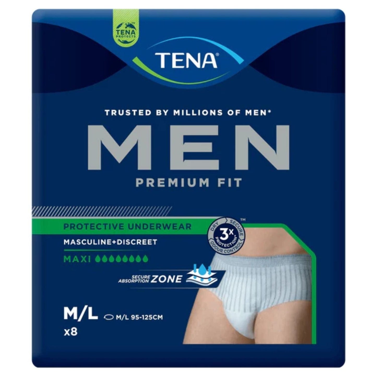 Tena Men Premium Fit Underwear M/L