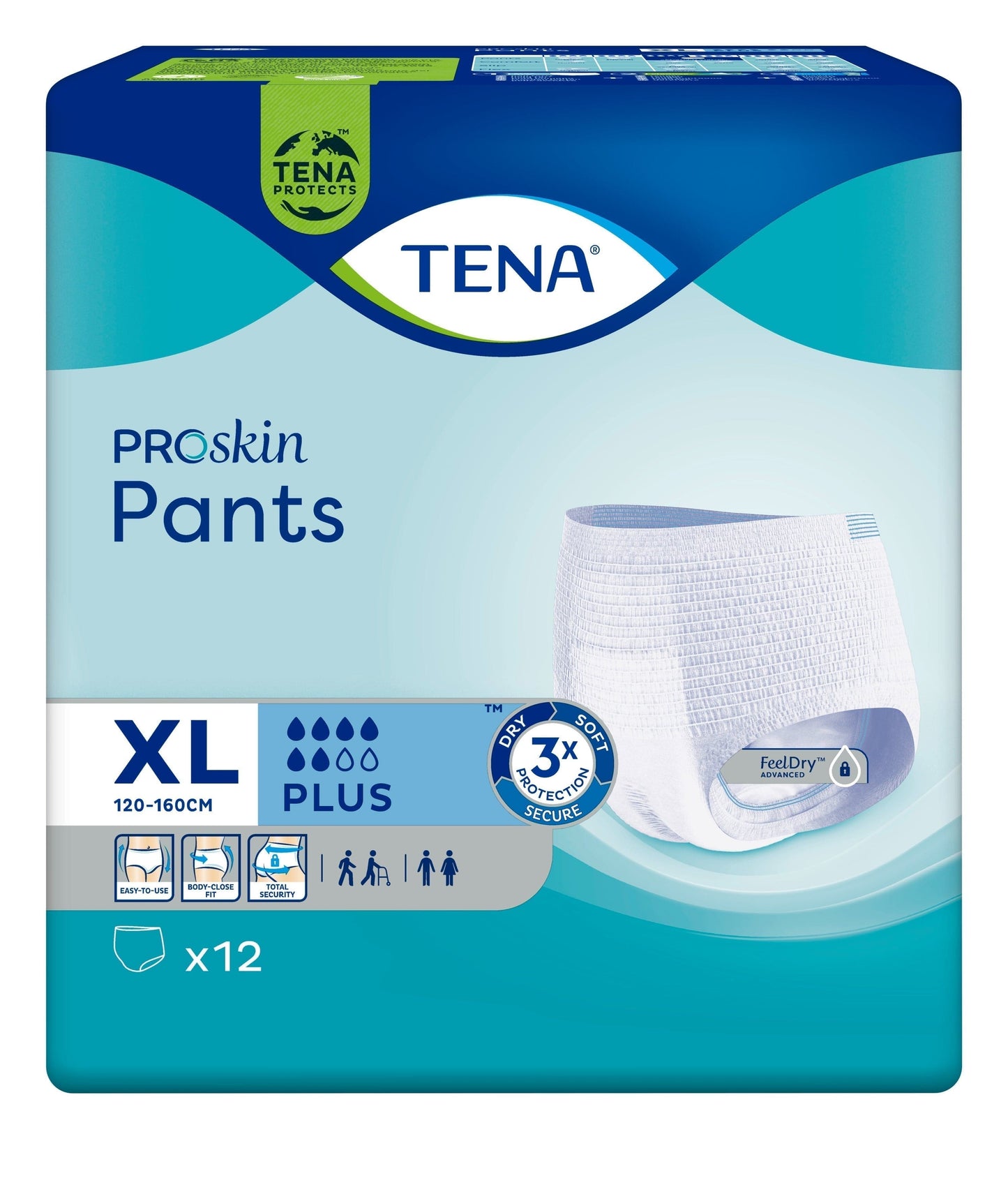 Tena Healthcare Carton of 48 Tena Pants Plus Extra Large