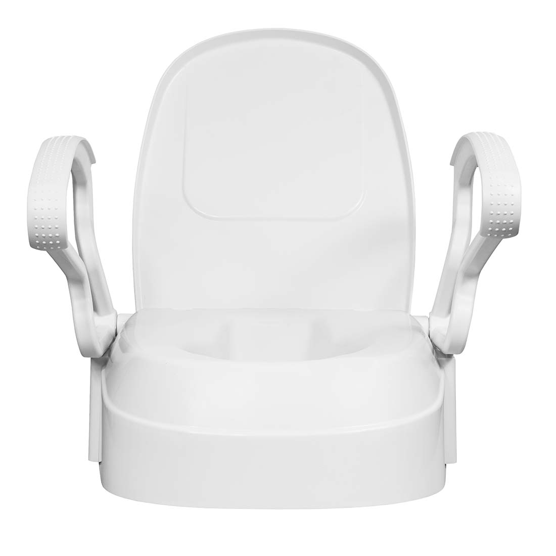Toilet Seat Raiser with Armrests – Adjustable Height 5/10/15cm