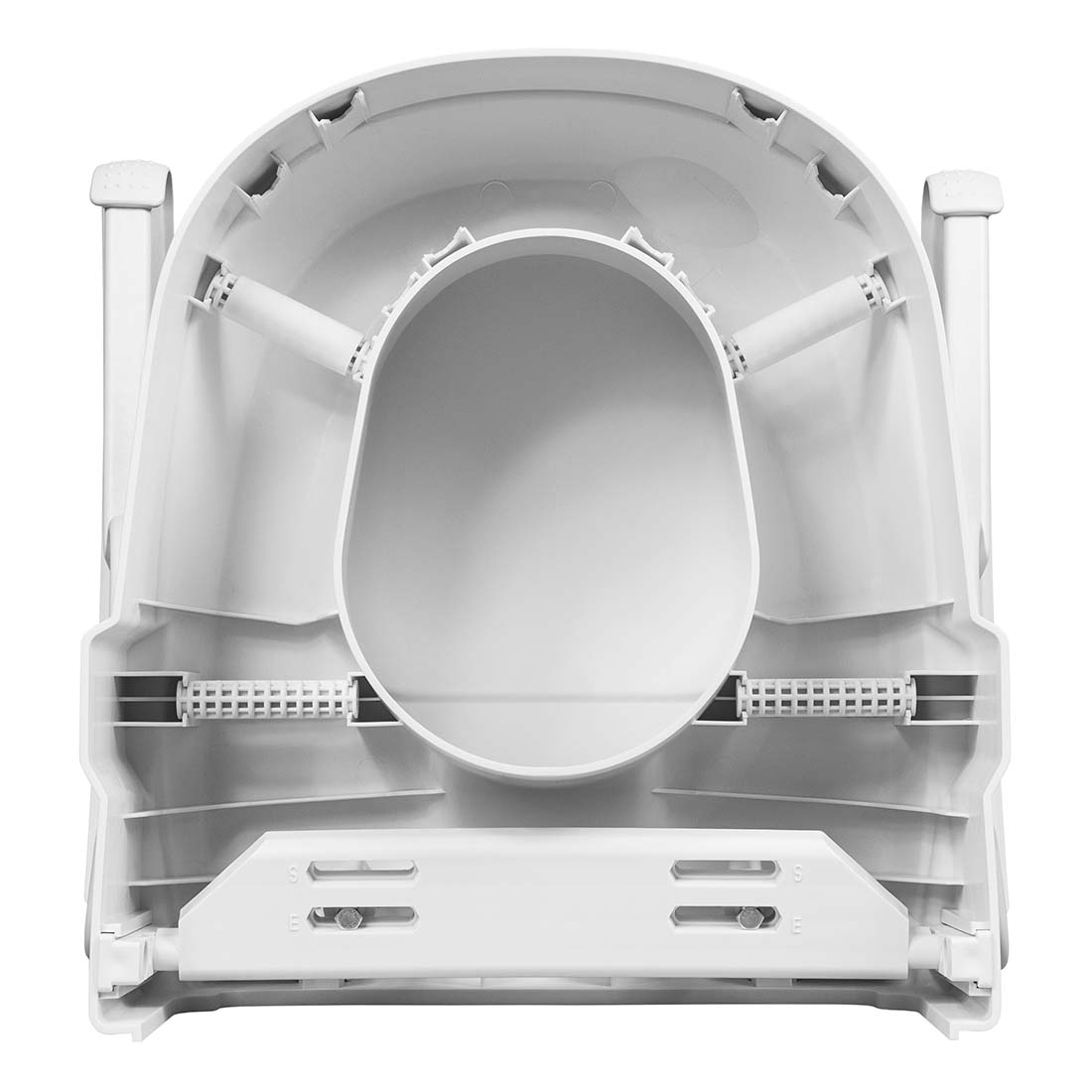 Toilet Seat Raiser with Armrests – Adjustable Height 5/10/15cm
