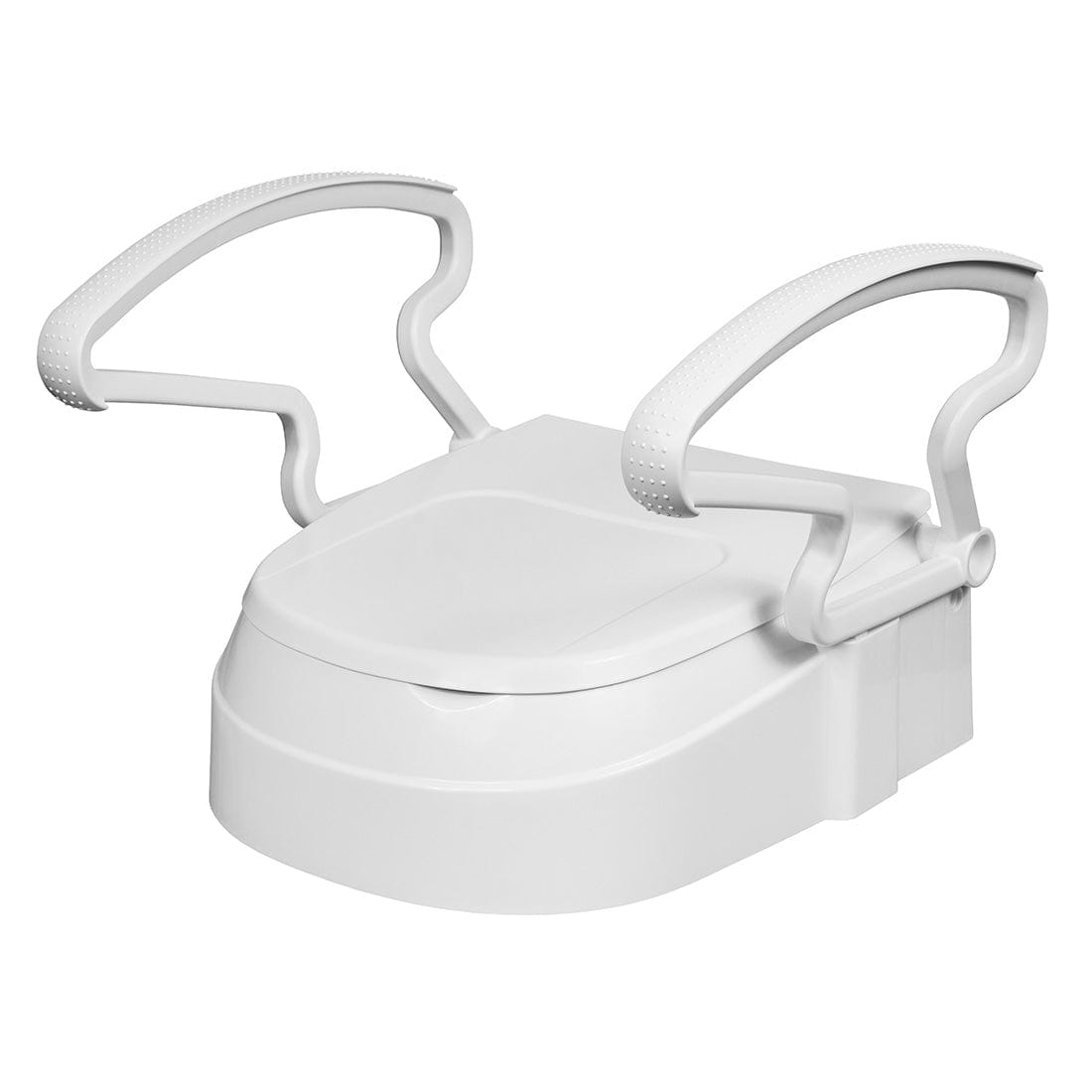 Toilet Seat Raiser with Armrests – Adjustable Height 5/10/15cm
