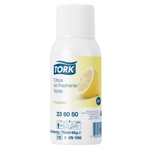 Tork Cleaning & Washroom Supplies Carton of 12 Tork Citrus Air Freshener Spray