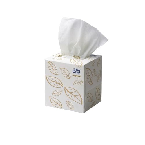 Tork Cleaning & Washroom Supplies Carton of 24 Tork Facial Tissue Premium Extra Soft 2Ply 90 Sheet