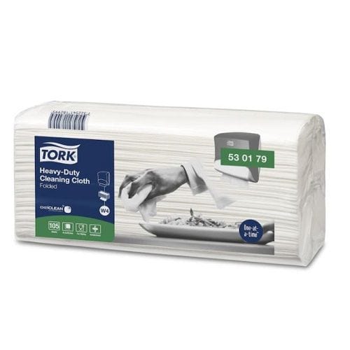 Tork cleaning & washroom supplies Carton of 420 Tork Hd Cleaning Cloth Folded 105 x4 W4