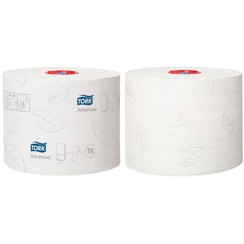 Tork Cleaning & Washroom Supplies Carton of 27 Tork Mid Size Toilet Roll Advanced 2 Ply