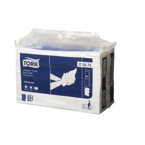 Tork Cleaning & Washroom Supplies Carton of 20 Tork Ultraslim Multifold Hand Towel For Inbuilt Dispensers Advanced