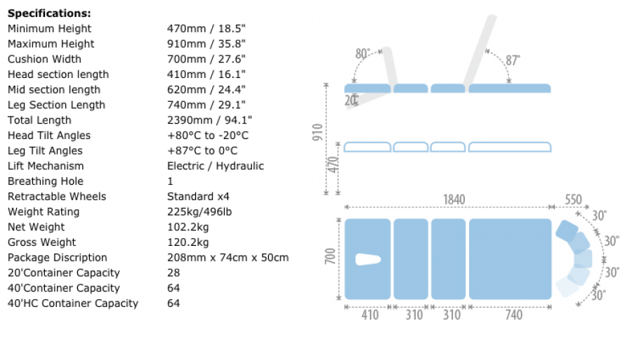 Variable Height Traction Table for Versatile Therapy