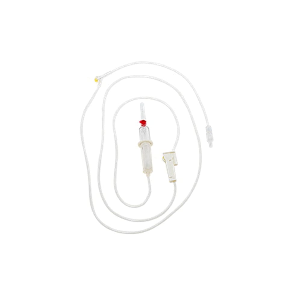 Transfusion Set With 200um Filter, Vented Chamber, And Injection Site - 220cm 220cm Needleless Access Site 2
