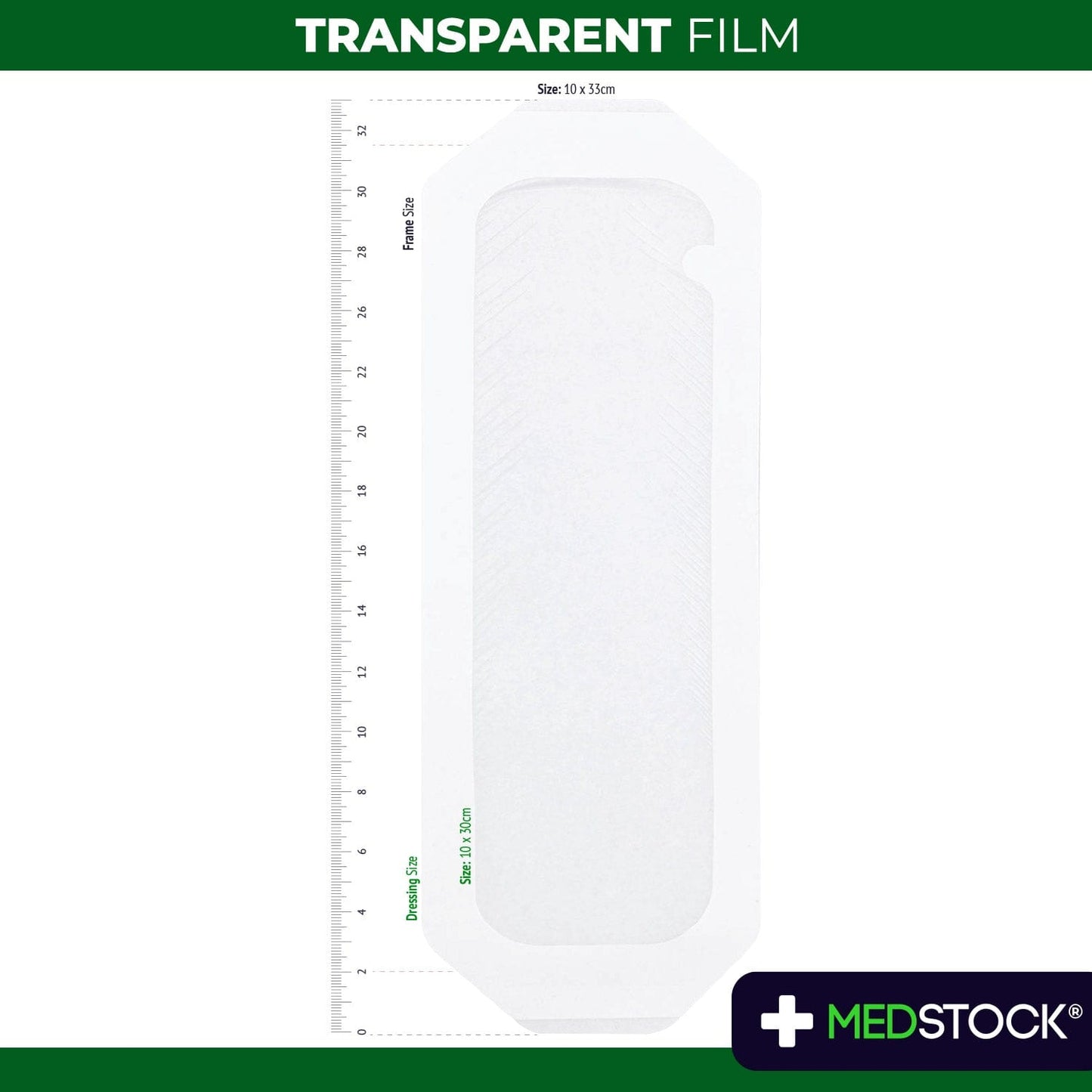 Transparent Film Dressing 10cm x 30cm