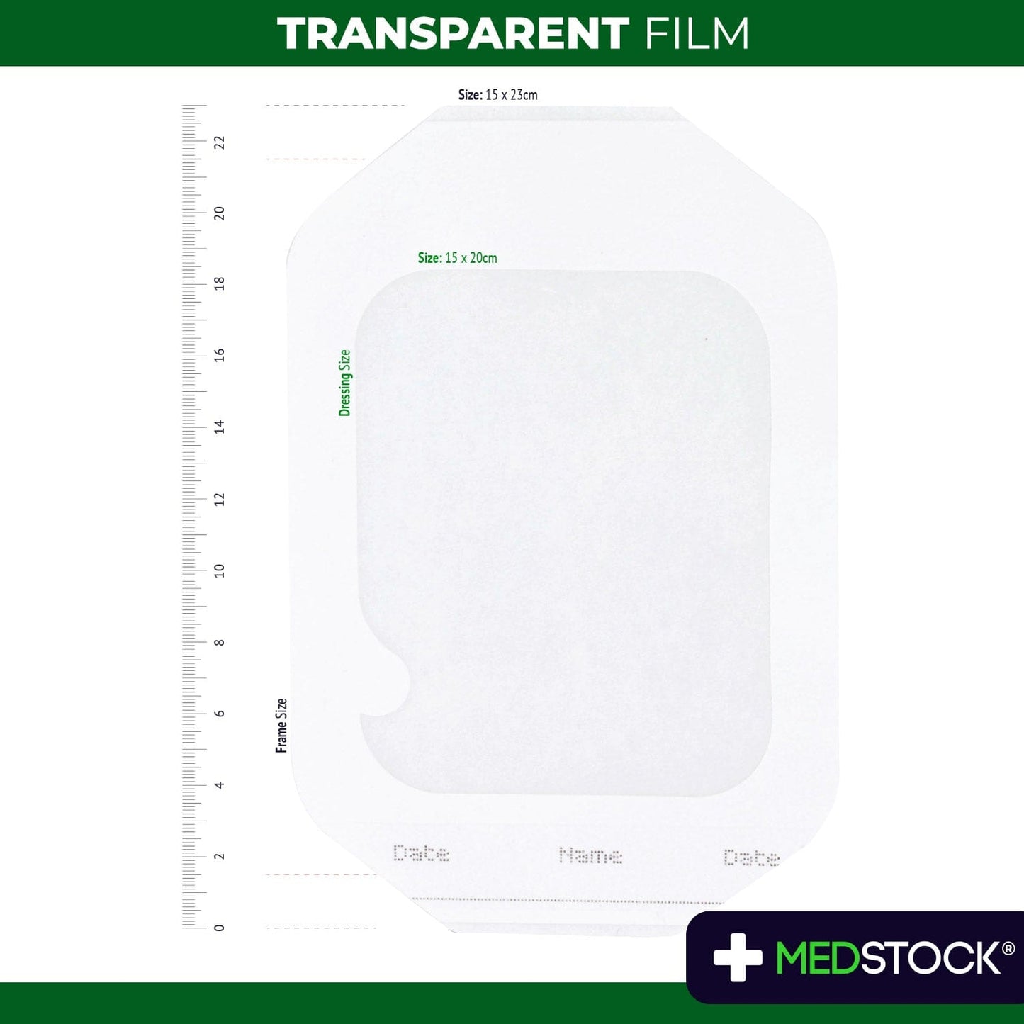 Transparent Film Dressing 15cm x 20cm