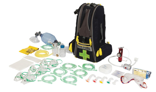 FastAid First Aid Equipment Trek Oxygen Kit, Oxy-Rescue Viva, Back Pack