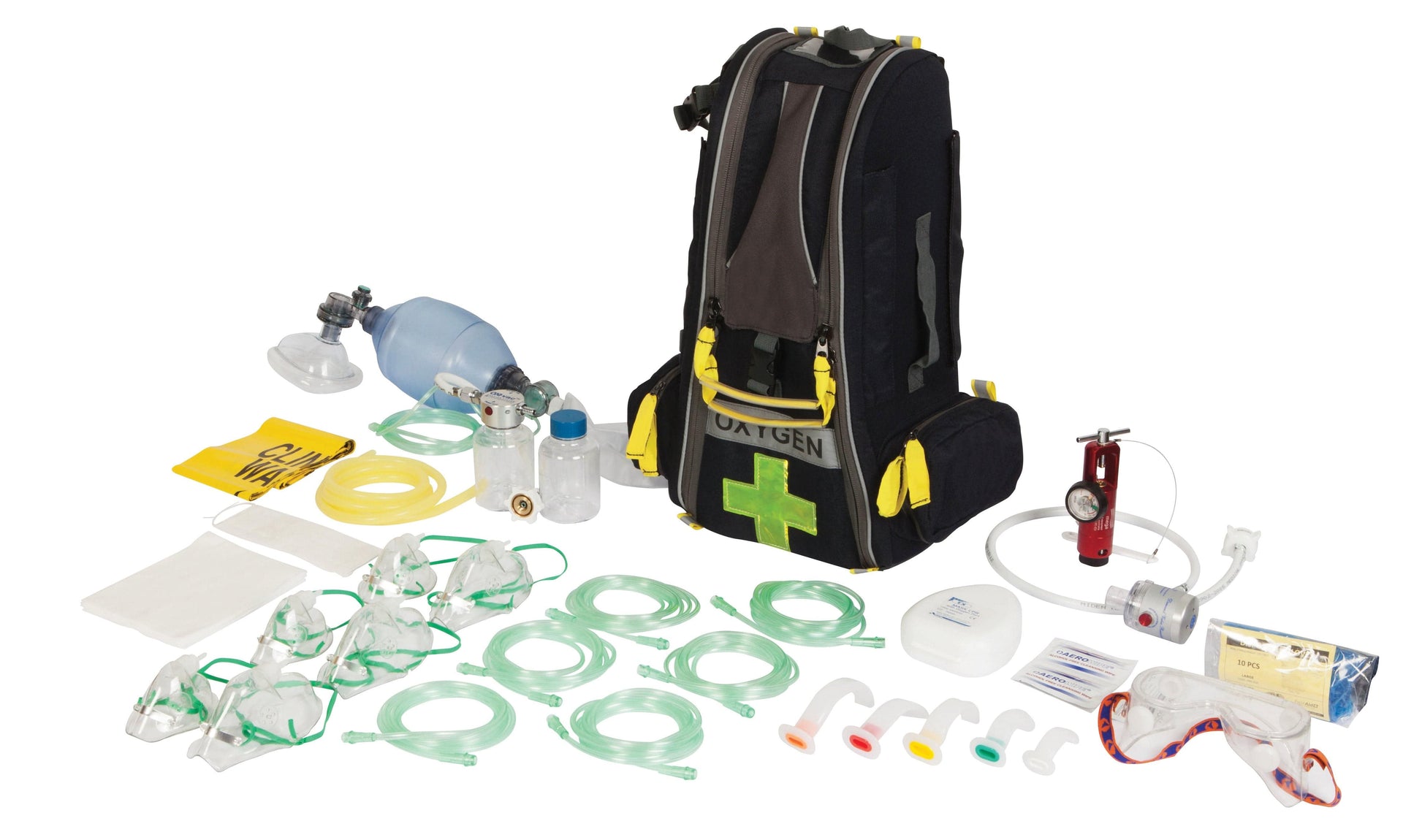 FastAid First Aid Equipment Trek Oxygen Kit, Oxy-Rescue Viva, Back Pack