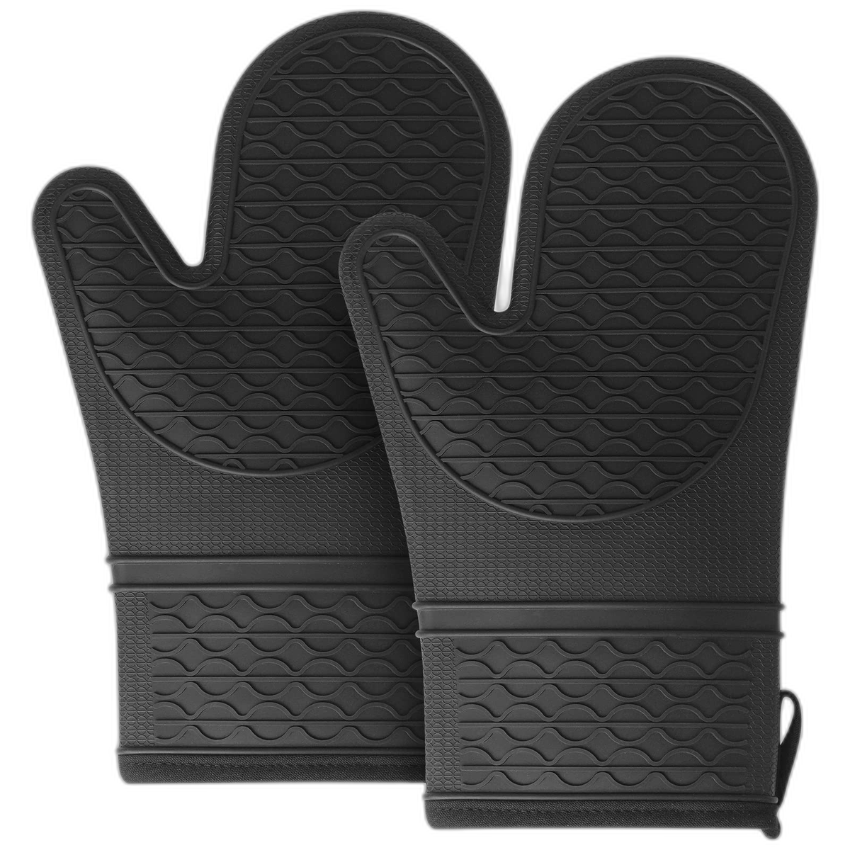 Trenton Fire Resistant Oven Mitt Black 330mm