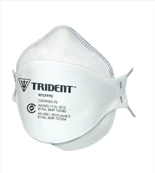 Trident Safety & PPE Box of 20 Trident Respirator Flat Fold P2 L3