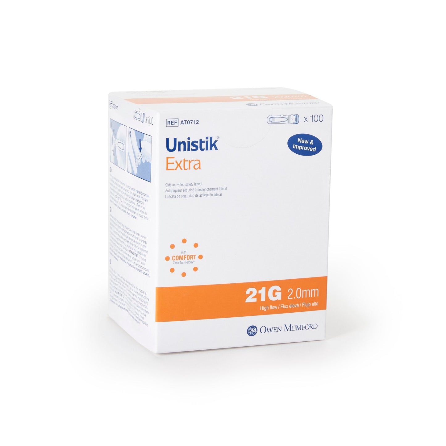 Unistik 3 Extra 21G 2.0mm Lancet