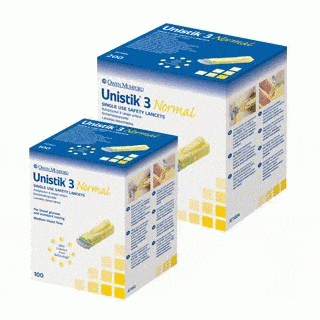 Unistik 3 Normal Safety Lancet 23G 1.8mm