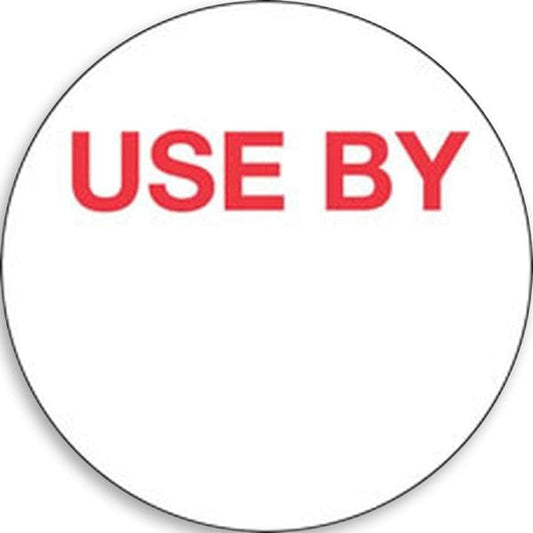 Fildes Kitchen Equipment Use By Labels Removable 40mm Roll/500