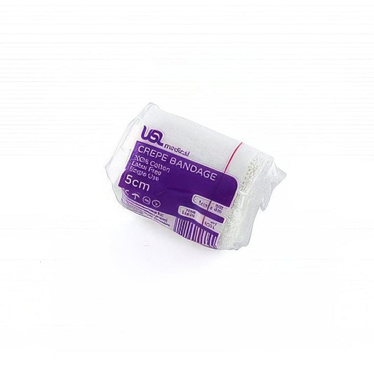 USL Crepe Bandage 5cm x 4m, 75g, Cotton