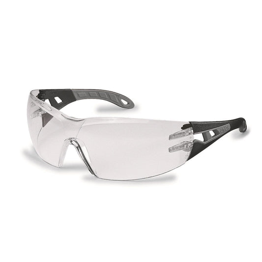 Uvex Pheos Eye Protection Spectacles Clear SV Excellence Lens Black/Grey Arms