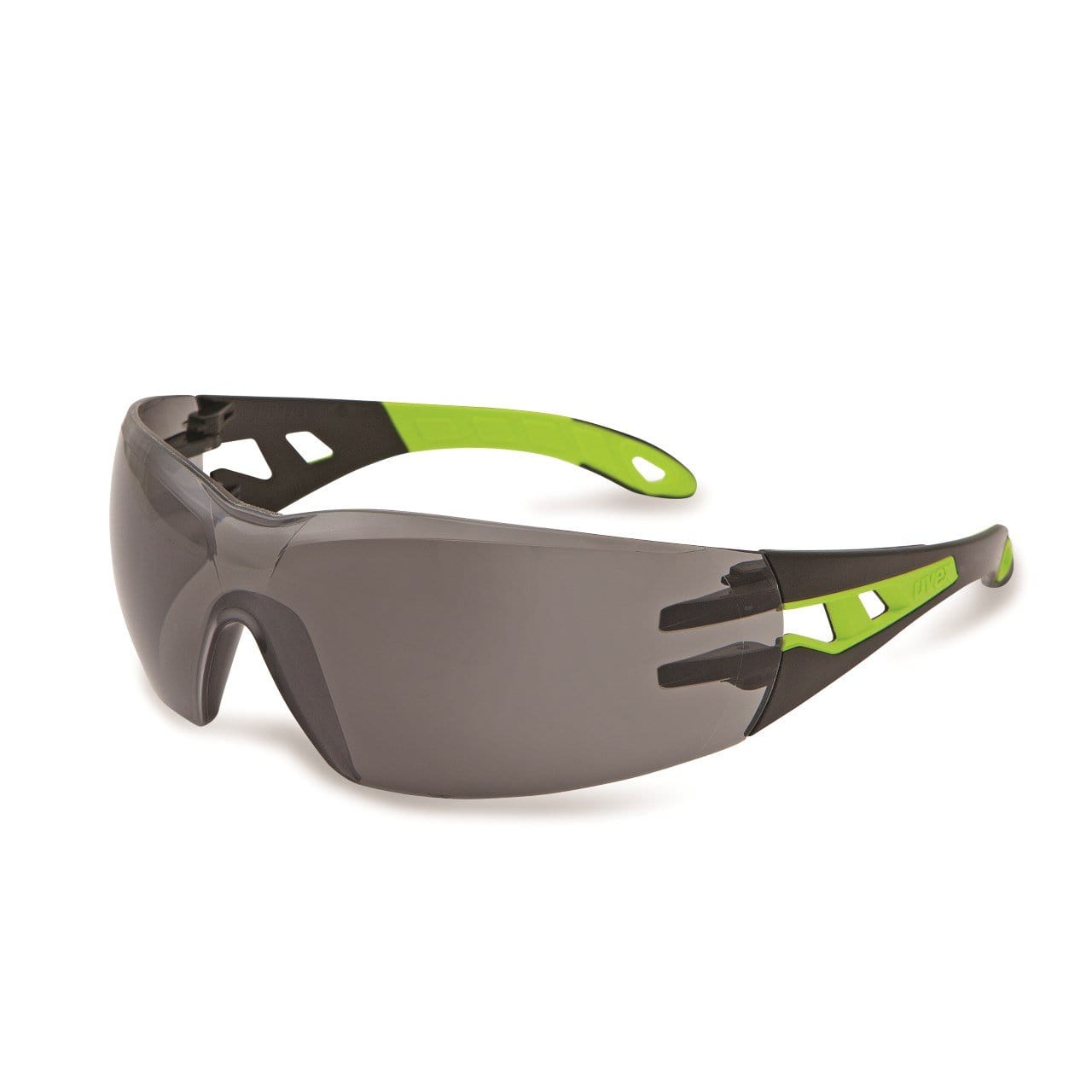 UVEX Safety Glasses Grey / 14% / Black/Lime Arms / SV THS UVEX Pheos S Eye Protection Spectacles