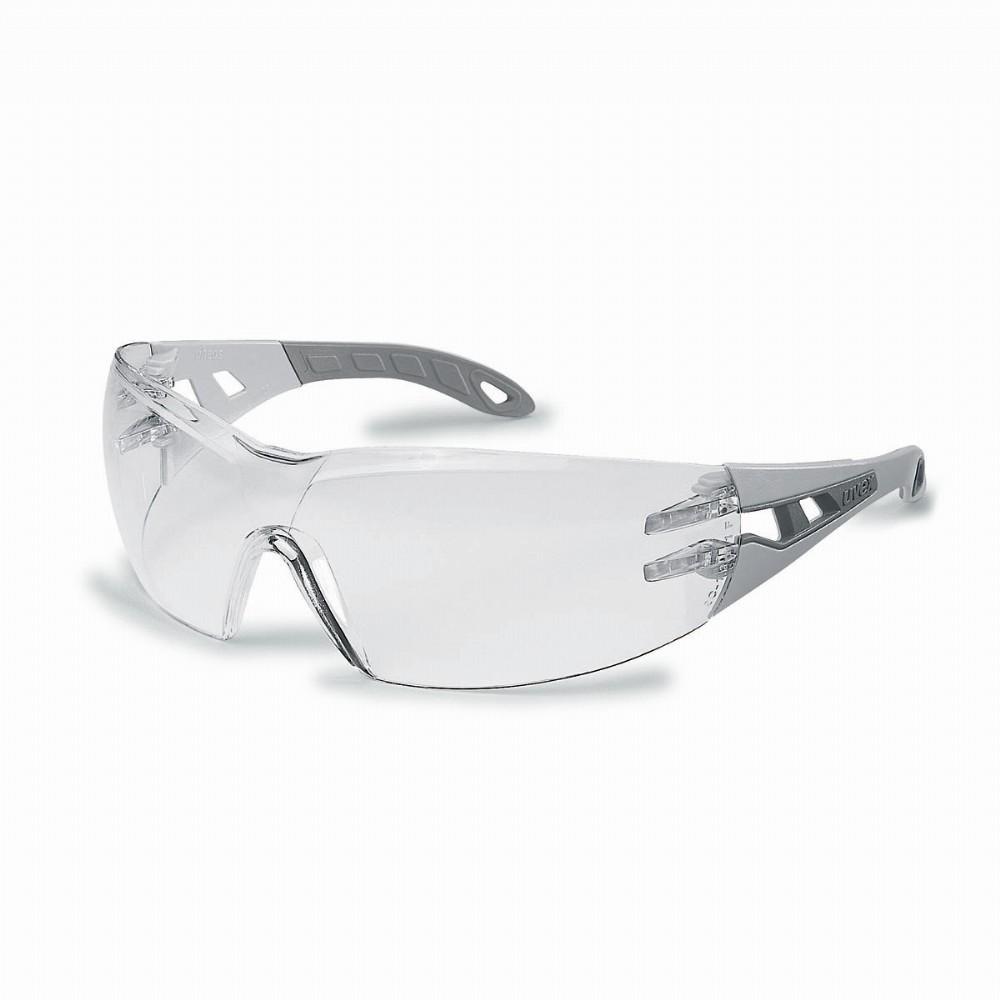 UVEX Safety Glasses Grey / 14% / Grey/Grey Arms / SV UVEX Pheos With Guard Eye Protection Spectacles