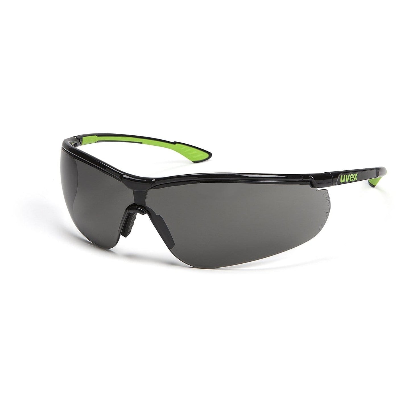UVEX Safety Glasses Grey / 14 %+ / Black/Green Frame / SV THS UVEX Sportstyle Eye Protection Spectacles