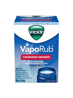 Vicks Vaporub 50g - Cough Suppressant