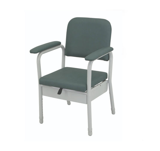 Viking Deluxe Bedside Commode - Slate
