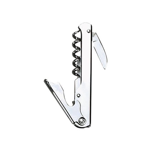 Tomkin Bar & Glassware Waiter's Friend Chrome Bottle Opener / Corkscrew