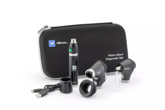 Welch Allyn 3.5V Macroview Otoscope and PanOptic Ophthalmoscope Diagnostic Sets 71-PM2LXU