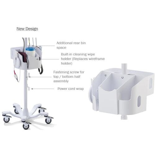 Welch Allyn Connex Spot Monitor Mobile Work Surface Stand 7000-MWS