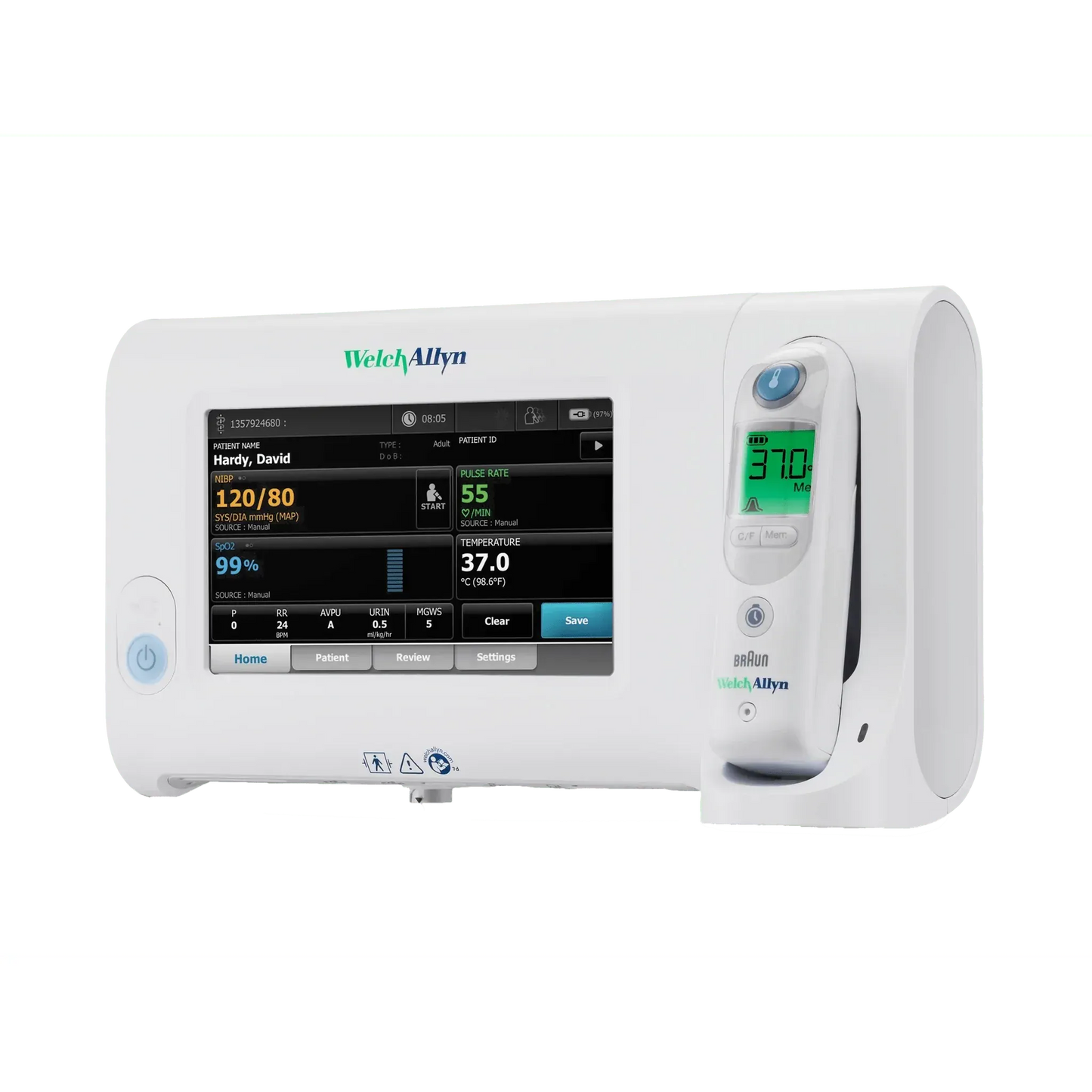 Welch Allyn Vital Signs Accessories Welch Allyn VALUE Connex Spot Monitor, NIBP, Nonin SpO2, PRO 6000 Welch Allyn Connex Spot Vital Signs