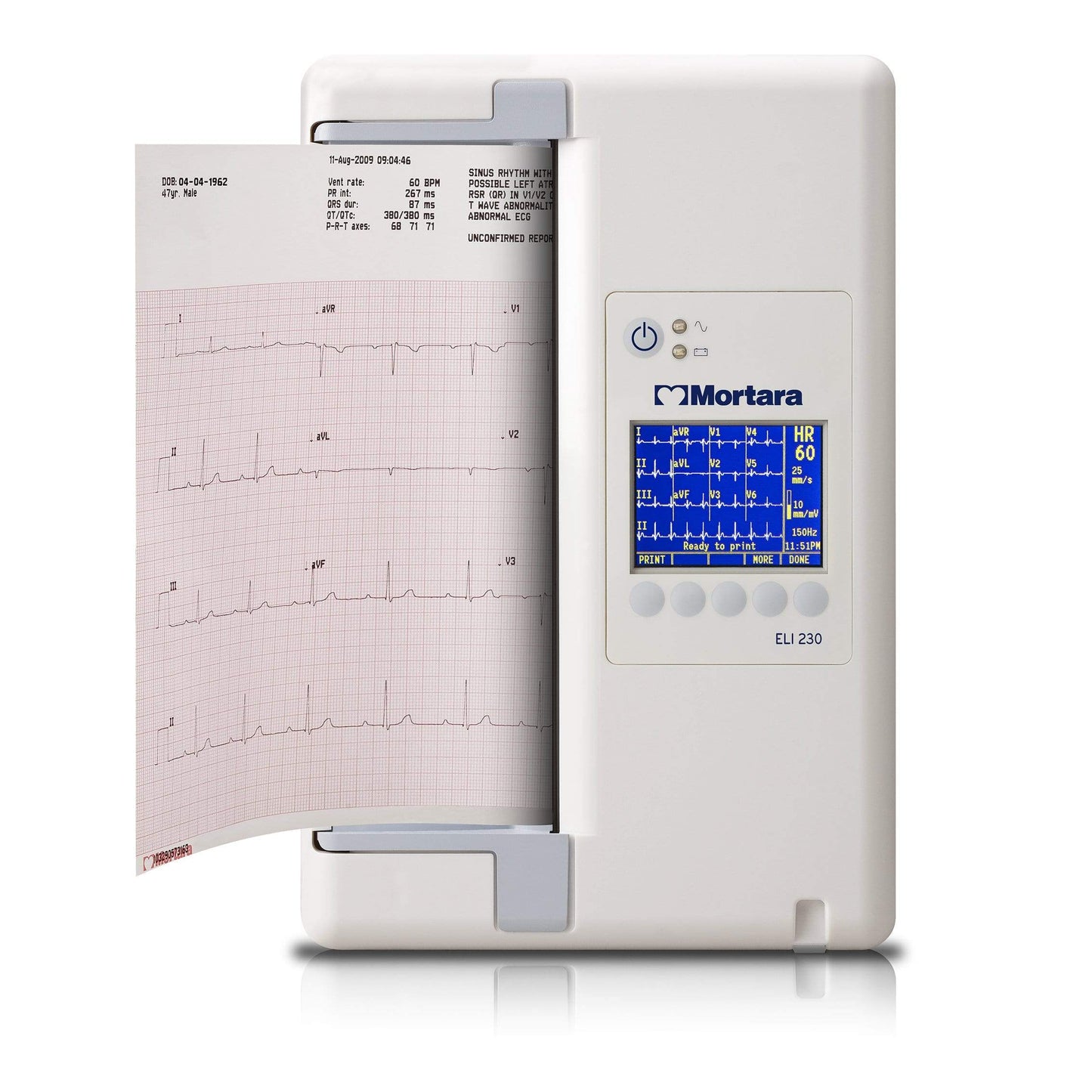 Welch Allyn ECG Monitors AM12 Wired Acquisition Module Welch Allyn Mortara ELI230 12-Lead Multi-Channel Electrocardiograph ECG