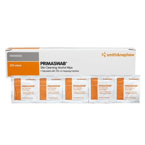WIPES ALCOHOL PRIMASWAB SKIN CLEANSING (200)