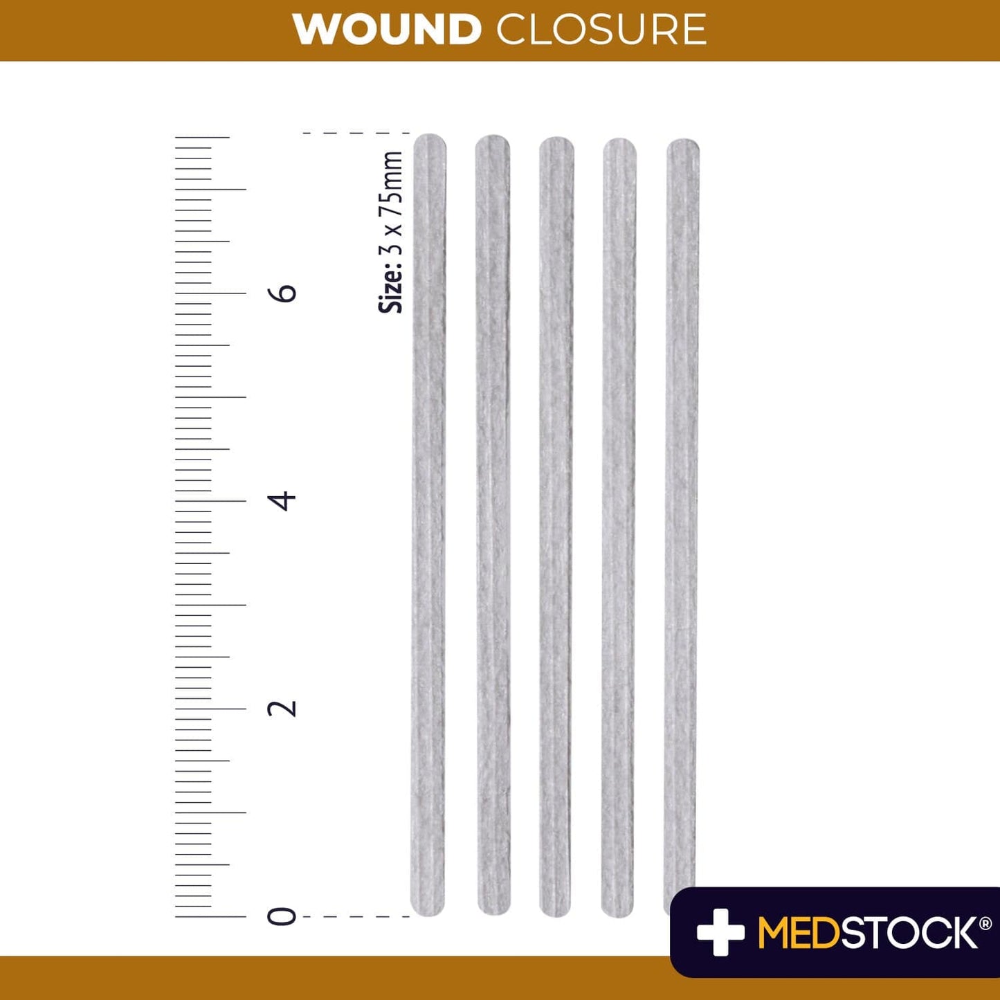 Wound Closure 3mm x 75mm
