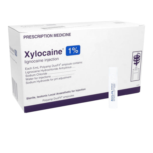 Aspen Pharmaceuticals Anesthetics Xylocaine 1% With Adrenaline 1100000 - 5 mL Ampoule