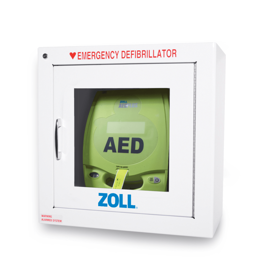 Zoll AED Defibrillators Zoll AED Plus Standard Metal Wall Cabinet with Alarm