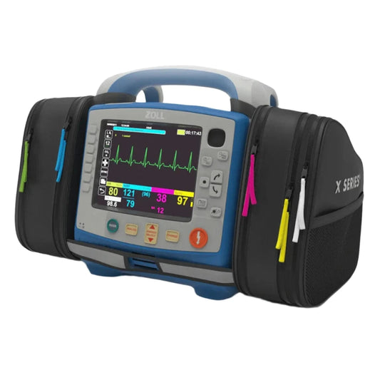 Zoll X Series Advanced 12 LEAD ECG with PACING, SpO2, EtCO2, NIBP, Real BVM Help, Temp, TBI Dashboard and Remote Viewing capability