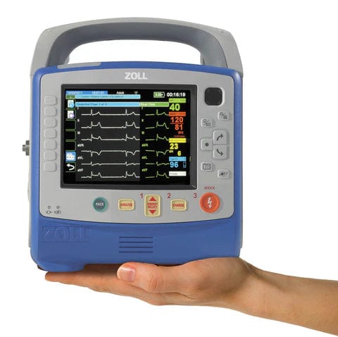 Zoll AED Defibrillator Zoll X Series Advanced 12 LEAD ECG with SpO2, NIBP, Real BVM Help capability and Remote Viewing capability