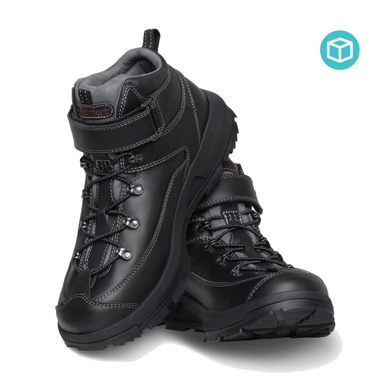 Dr Comfort Yukon Black US 15 Medium Width